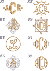 Monogram board 7