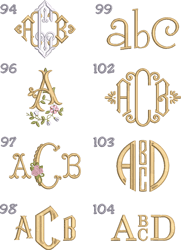 Monogram board 8