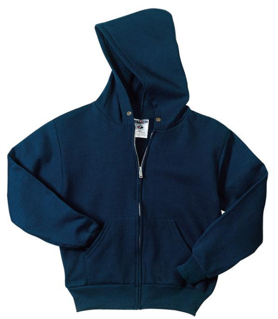 Hooded full-zip sweatshirt with ISI logo