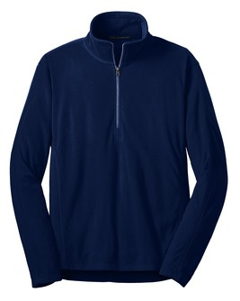 Microfleece 1/2-Zip pullover with embroidered logo