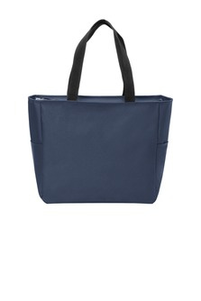Zip tote with embroidered logo