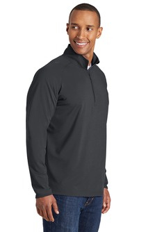Men's 1/4 zip performance pullover with embroidered logo