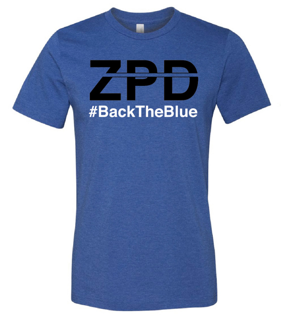 ZPD #WeBackTheBlue t-shirt