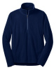 Men's 1/4 zip microfleece pullover with embroidered logo