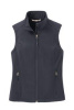 Ladies soft shell vest with embroidered logo